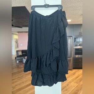 Who What Wear Black Midi Skirt sz XXL